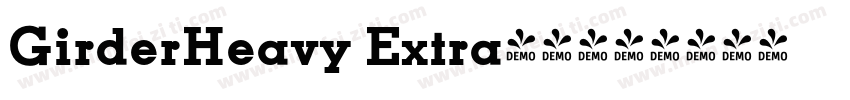 GirderHeavy Extra字体字体转换
